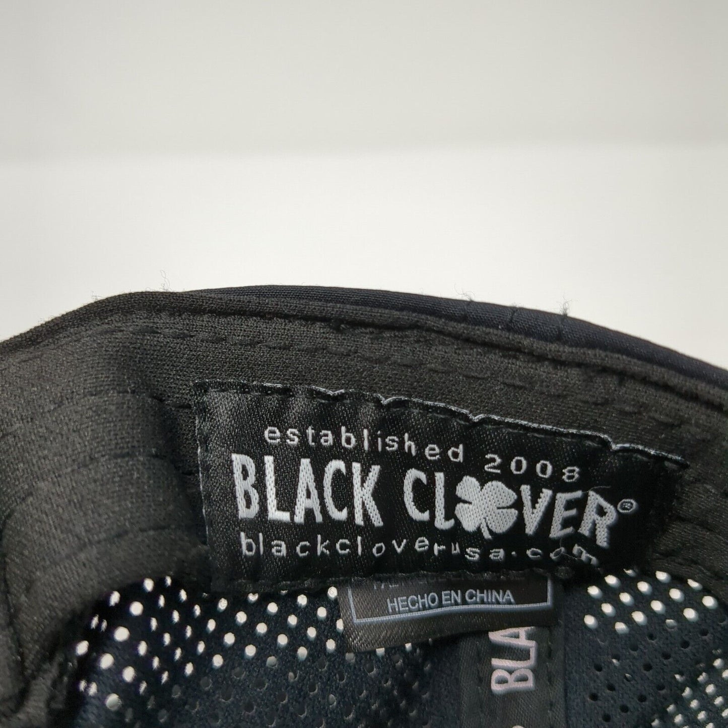 Black Clover Snapback Hat Black One Size Live Lucky Everyday Laser Cut