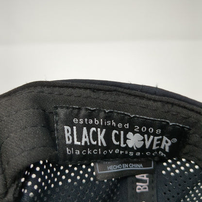 Black Clover Snapback Hat Black One Size Live Lucky Everyday Laser Cut