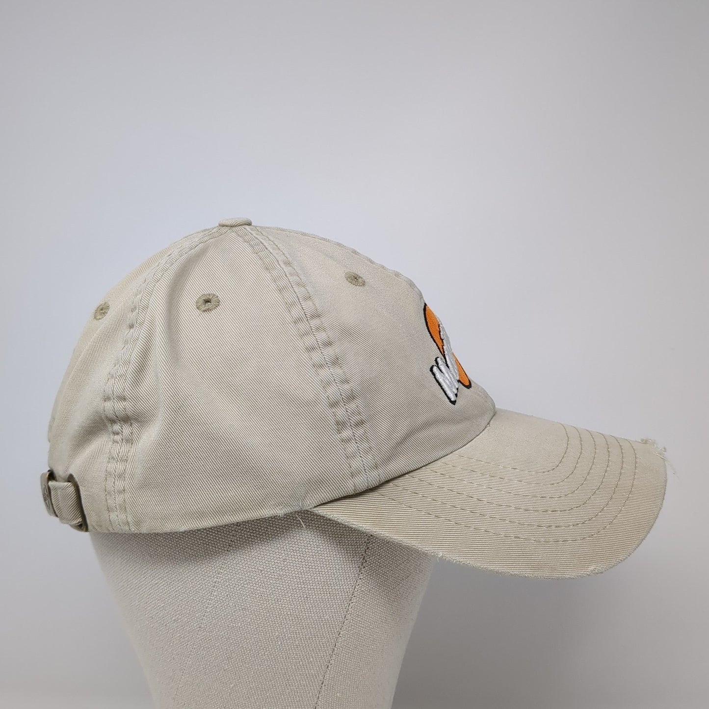 Manitowoc Slideback Baseball Cap Beige One Size Adjustable Embroidered 6 Panel