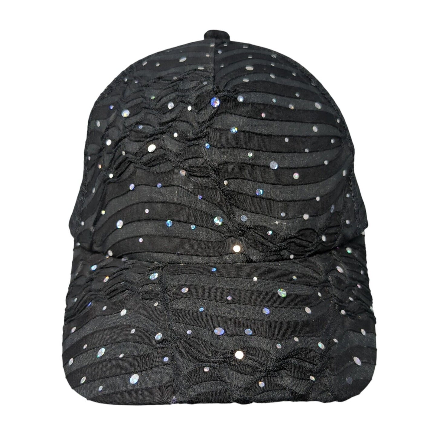 Something Special LA Snapback Trucker Hat Black OS Adjustable Sequin Mesh Back