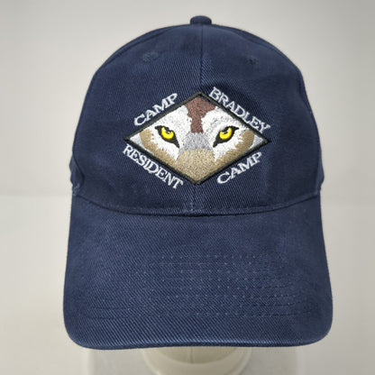 Camp Bradley Resident Camp Strapback Hat Blue OS Adjustable Embroidered Otto