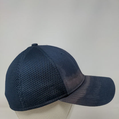 New Era Fitted Hat Blue S/M Breathable Mesh Embroidered 39Thirty Polyester