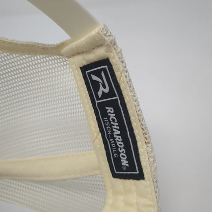 Kind Community Leather Patch Snapback Trucker Hat Red Large Mesh Back