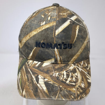 Port Authority Komatsu Baseball Cap Green One Size Camo Realtree Max Work Hat