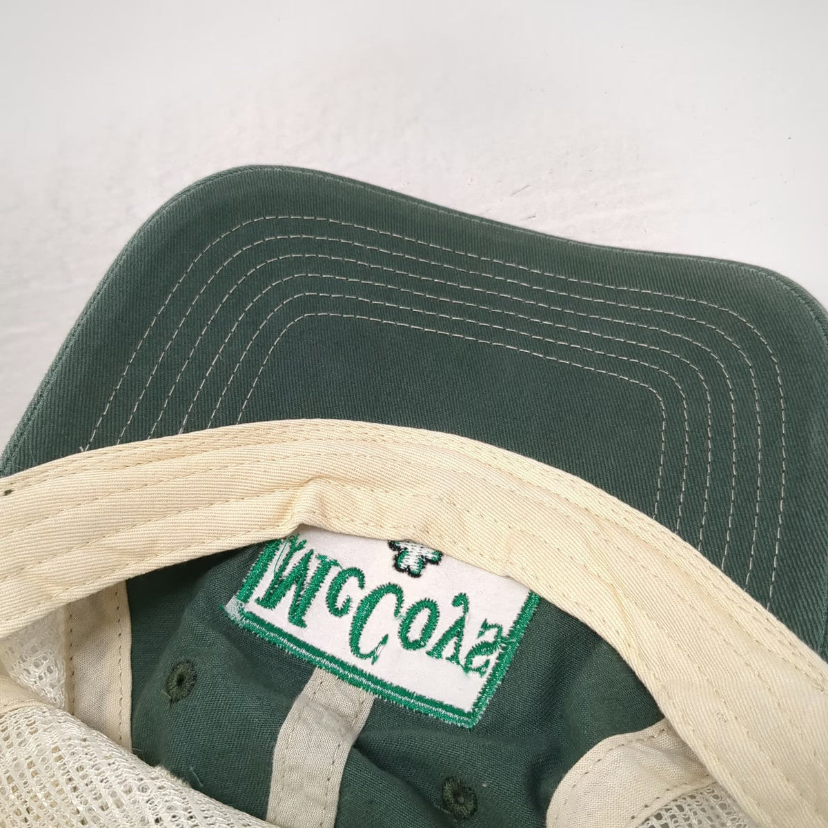 Zkapz Trucker Hat Green OSFM McCoys Clover Patch Snapback Mesh Back Irish Bar
