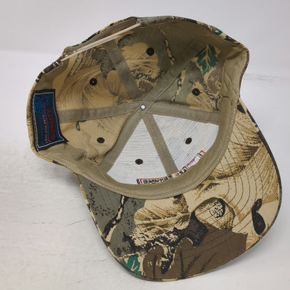 GO USA Les Schwab Tires Camo Hat Snapback Beige One Size Hunting Camouflage Logo