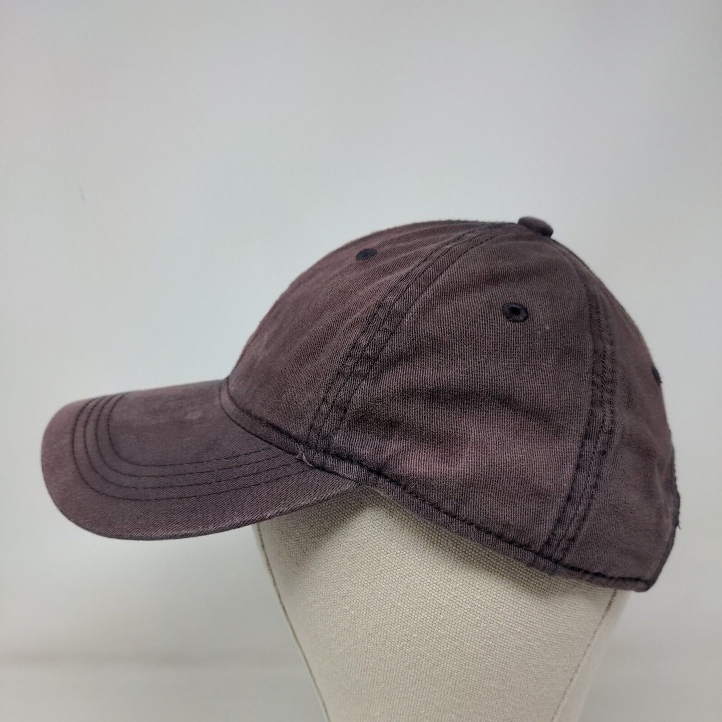 Tommy Hilfiger Slideback Hat Burgundy One Size Embroidered Logo 6 Panel