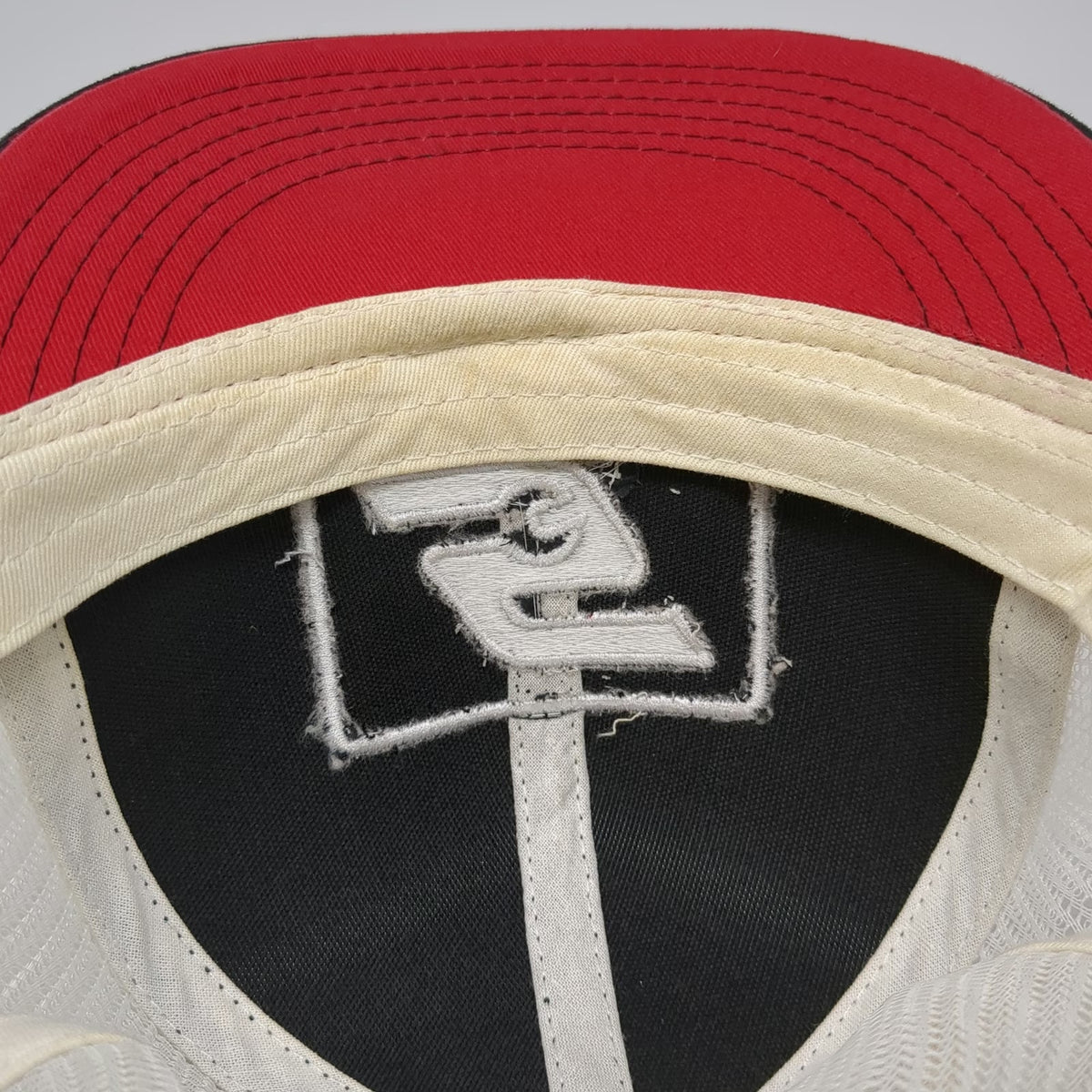 Snap-on Trucker Hat Black Red White One Size Mesh Back Snapback Tool Logo Patch