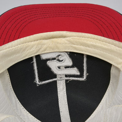 Snap-on Trucker Hat Black Red White One Size Mesh Back Snapback Tool Logo Patch
