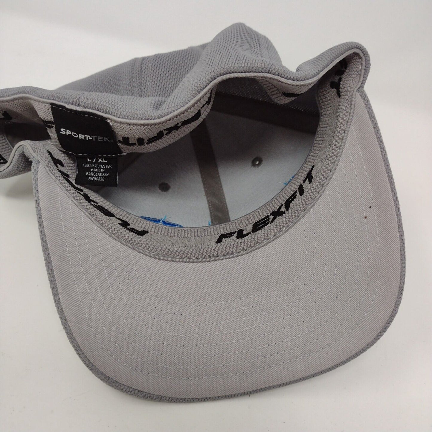 Empire Fitted Hat Gray L/XL Embroidered Cool & Dry Flexfit Sport-Tek