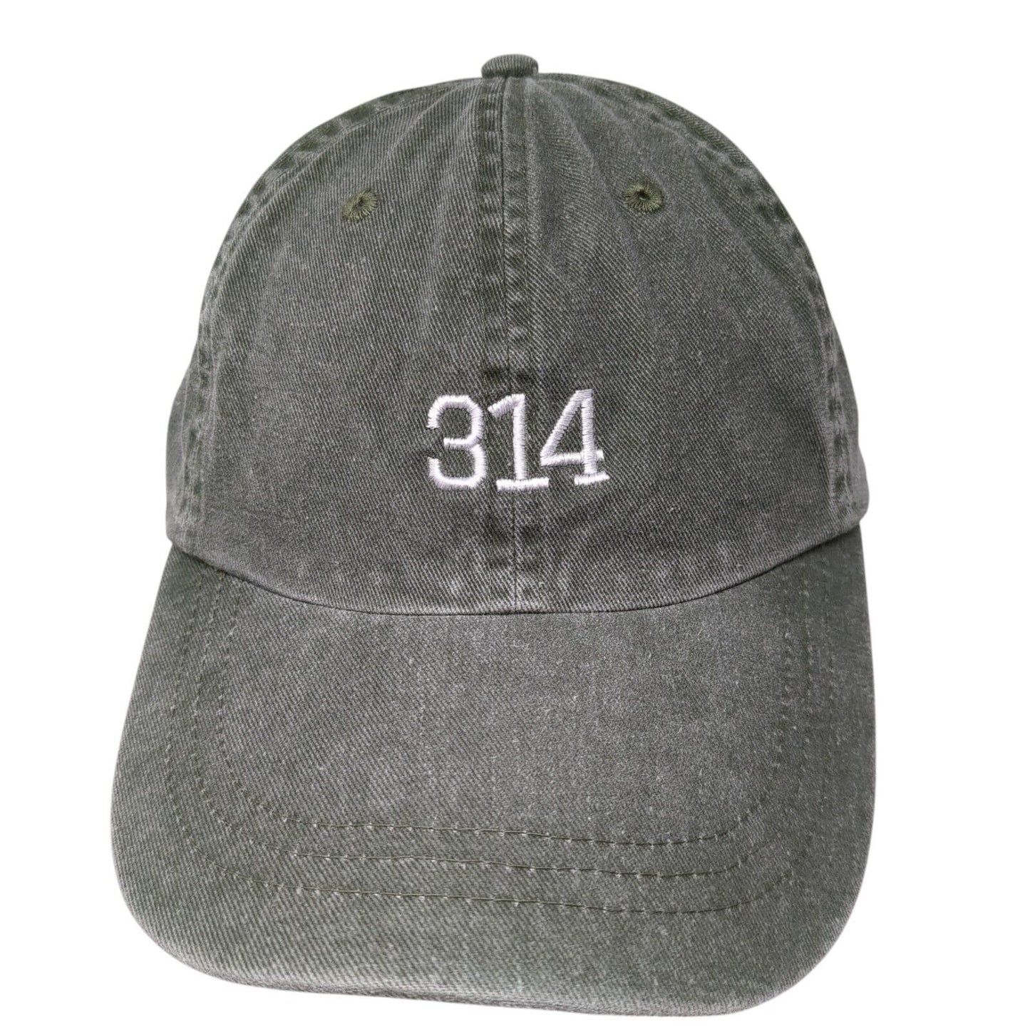 314 Slideback Hat Green One Size Adjustable Embroidered Outdoor HG
