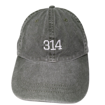 314 Slideback Hat Green One Size Adjustable Embroidered Outdoor HG