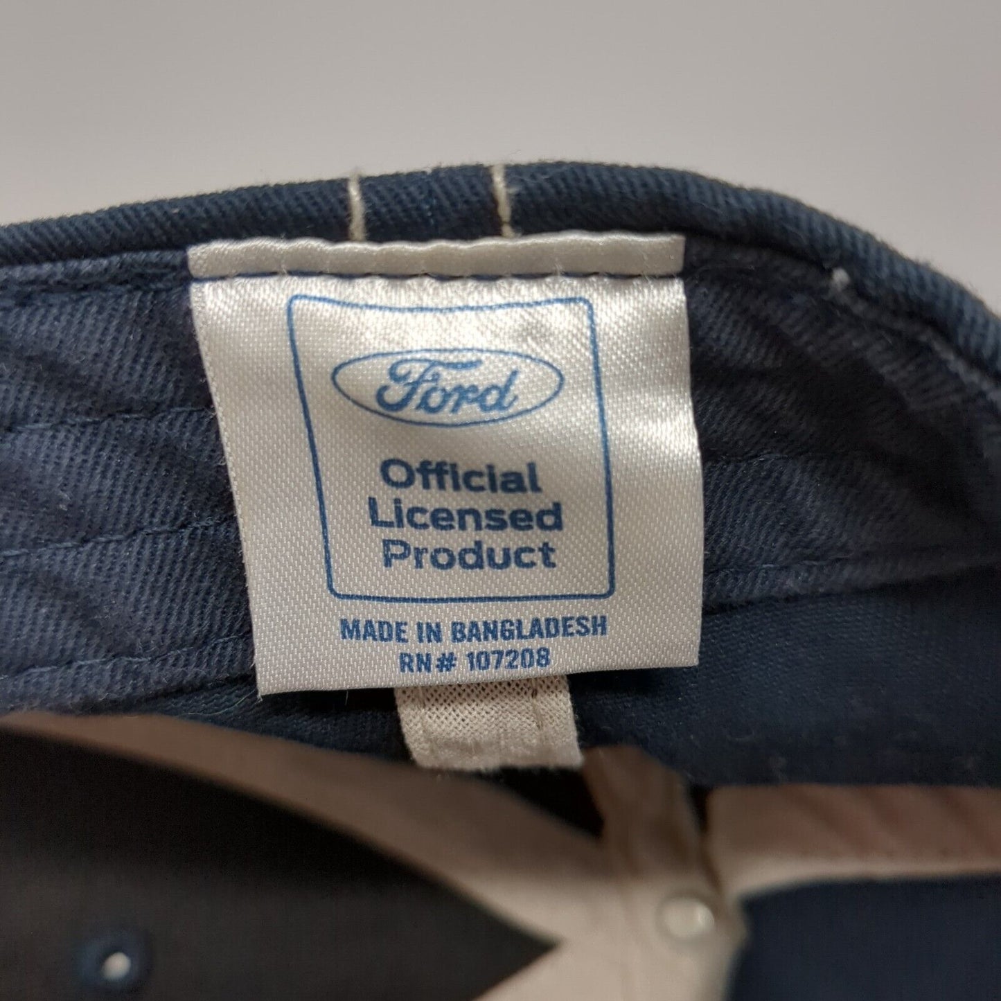 Ford Bronco Snapback Hat Blue One Size Adjustable Embroidered H3 Headwear