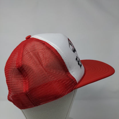 England Truck Snapback Rope Trucker Hat Red OSFA Mesh Back Nissin