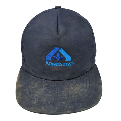 Albertsons Snapback Hat Blue One Size Adjustable Embroidered Cintas