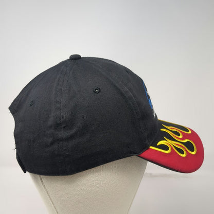 Cap America Blackfoot Motor Sports Flame Brim Baseball Cap Black One Size Hat