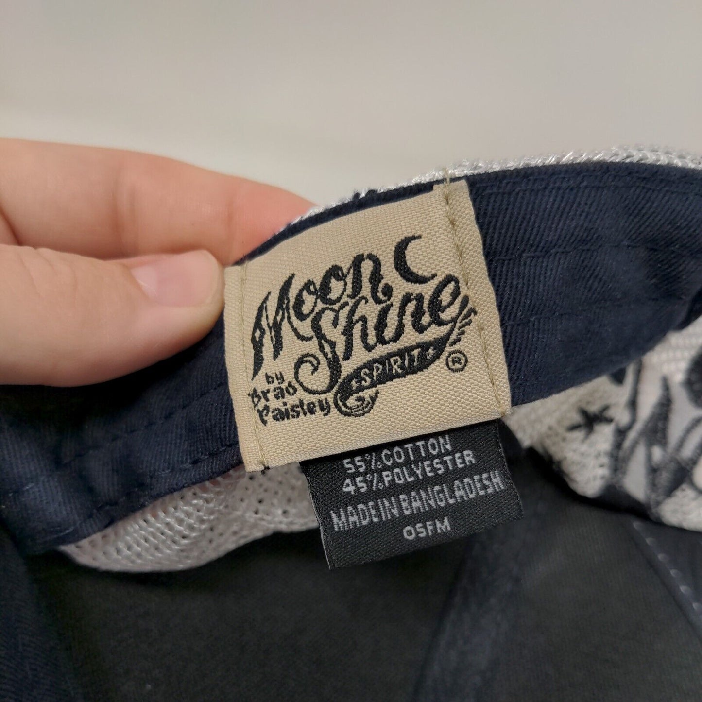 American Eagle Snapback Mesh Back Trucker Hat Blue OSFM Moonshine Spirit