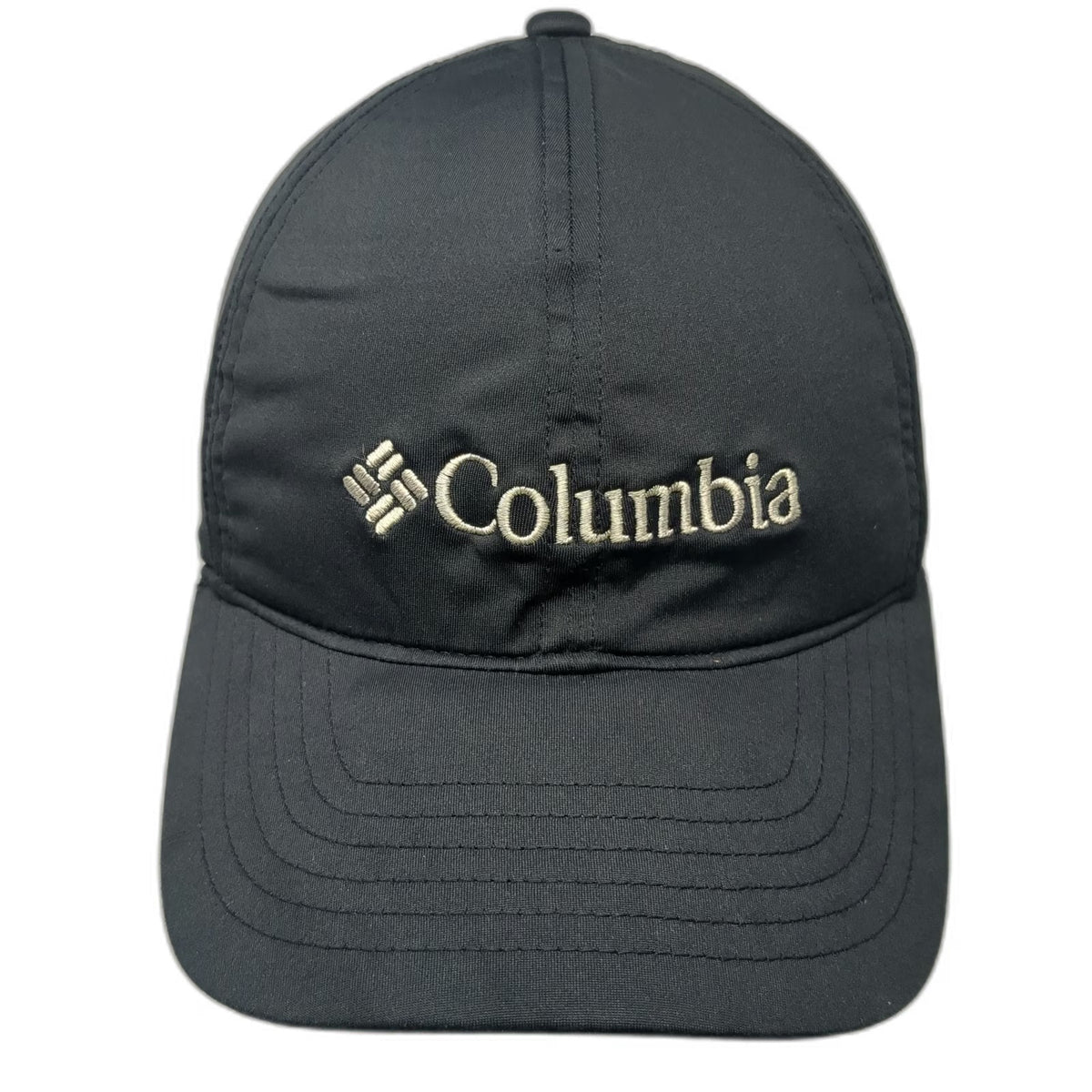 Columbia Baseball Cap Black One Size Strapback Curved Brim Embroidered Logo Hat