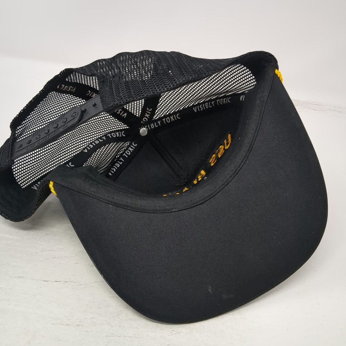 Visibly Toxic Trucker Hat Black One Size USS Blackout 48HR Bender Scrambled Eggs
