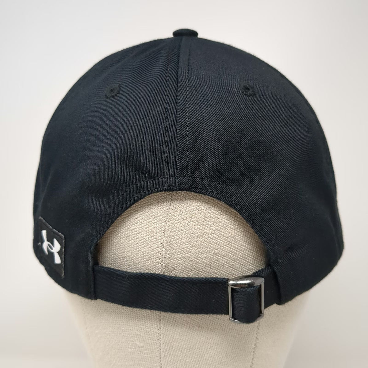 Under Armour Baseball Cap Black Orange White OSFM Slideback Letter F Logo Hat