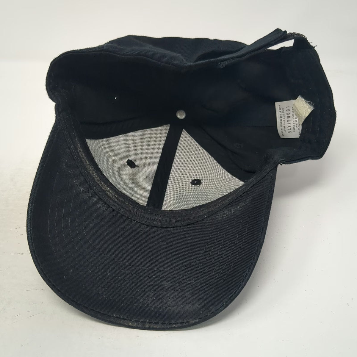 Loomstate Chipotle Logo Black One Size Baseball Cap Hat Organic Cotton Strapback