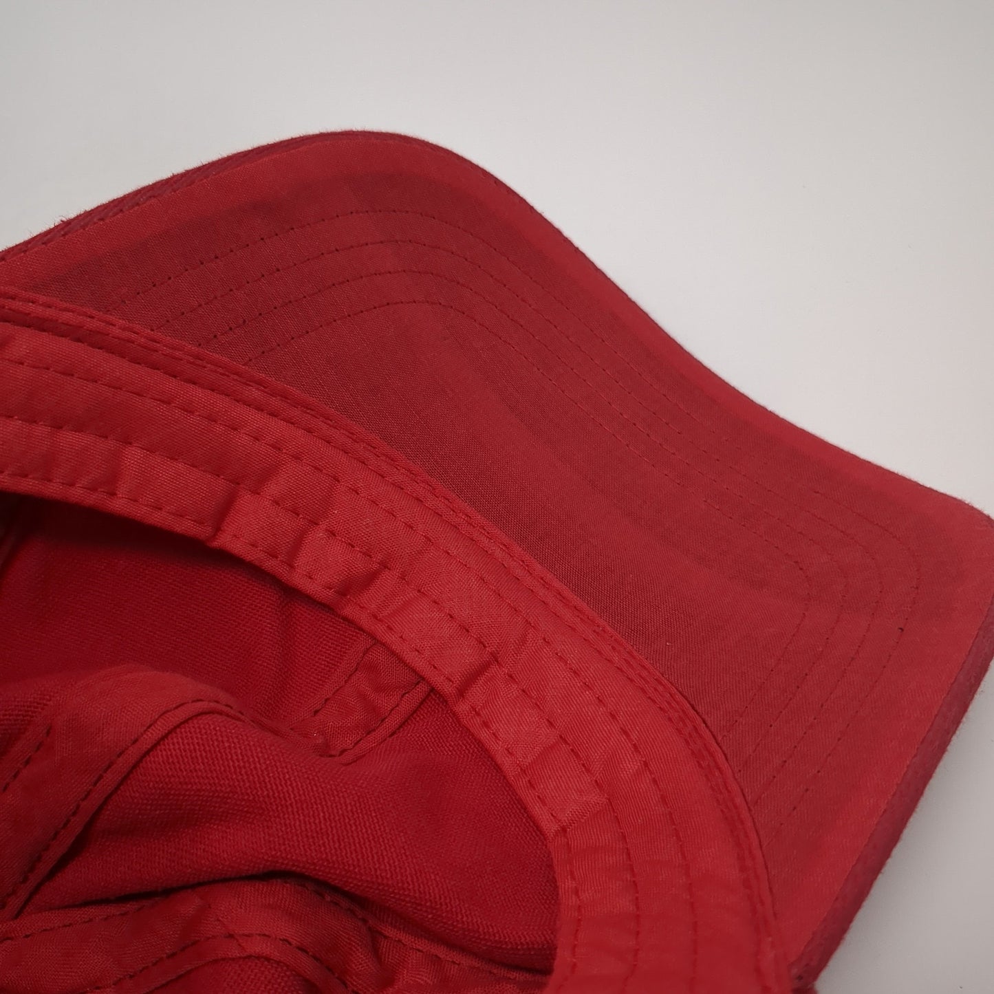 Unbranded Strapback Baseball Cap Red One Size Adjustable Vented Holes Blank