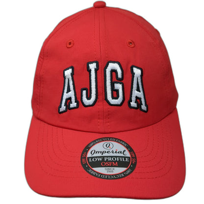 Imperial Baseball Cap Red One Size AJGA American Junior Golf Association Hat