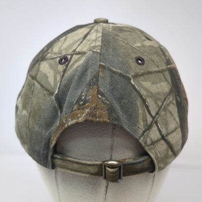 Graffiti Baseball Cap Green Brown One Size Kuma Embroidery Camo Slideback Hat