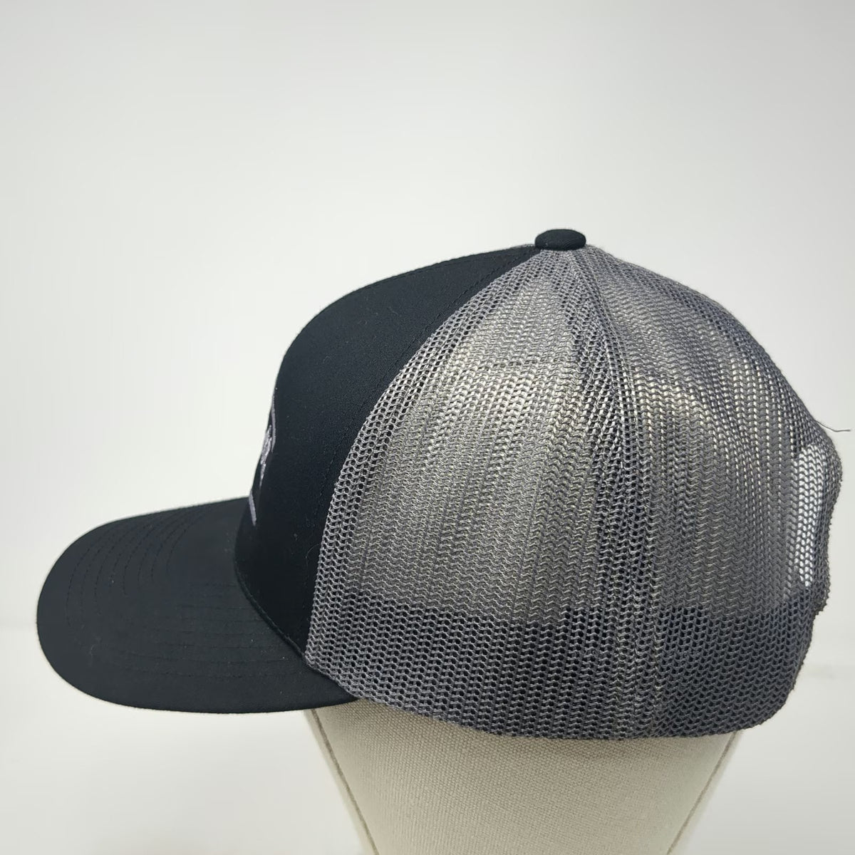 Pacific Headwear Trucker Hat Black One Size Fairly Reliable Bobs Mesh Snapback