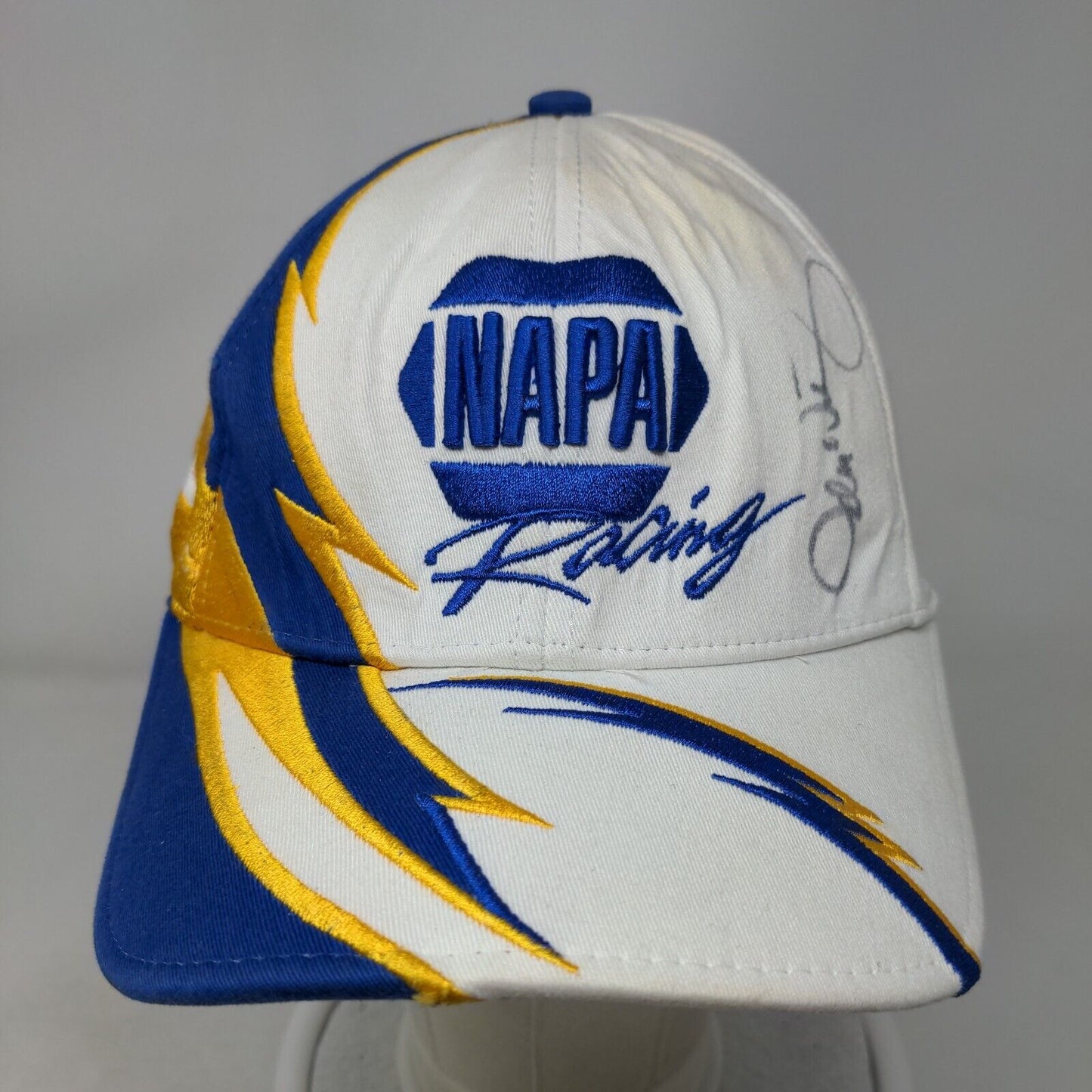 NAPA Racing Hat Michael Waltrip Embroidered Flames Autographed Chase NASCAR OSFM