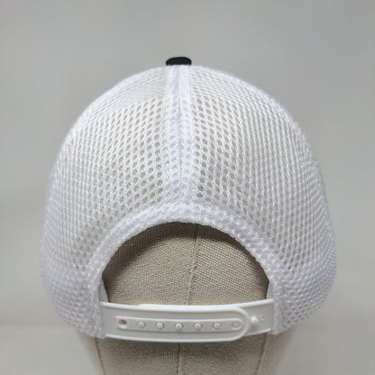 Bish's RV Snapback Mesh Back Trucker Embroidered Logo Hat Black White