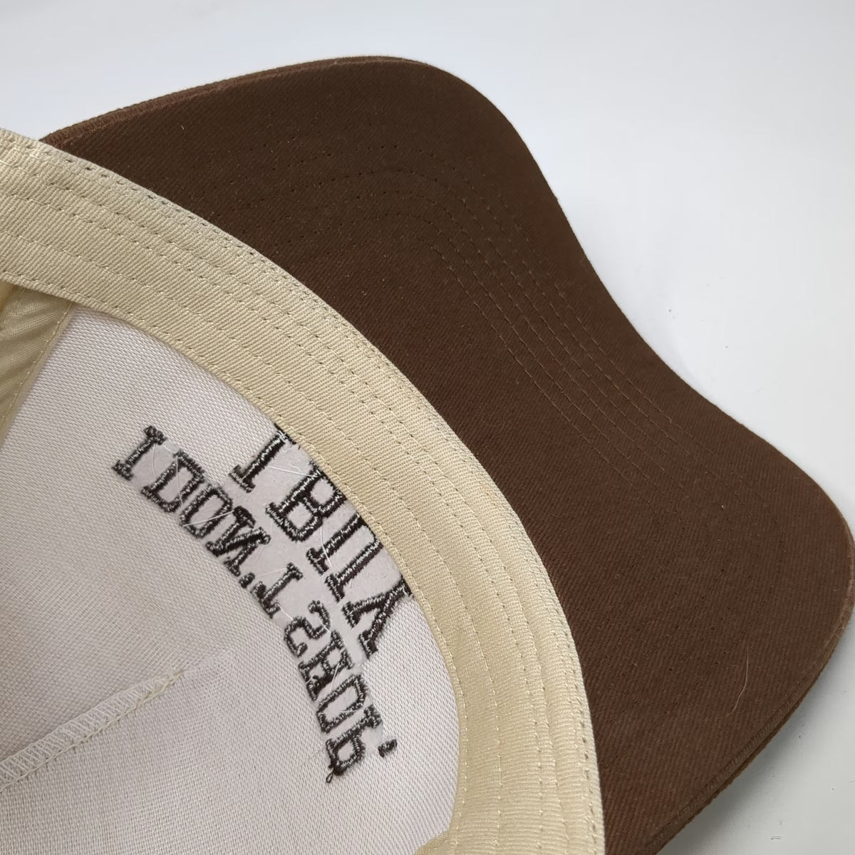 Quintessential Love Beige Hat One Size Snapback I Don't Shop I Buy Brown