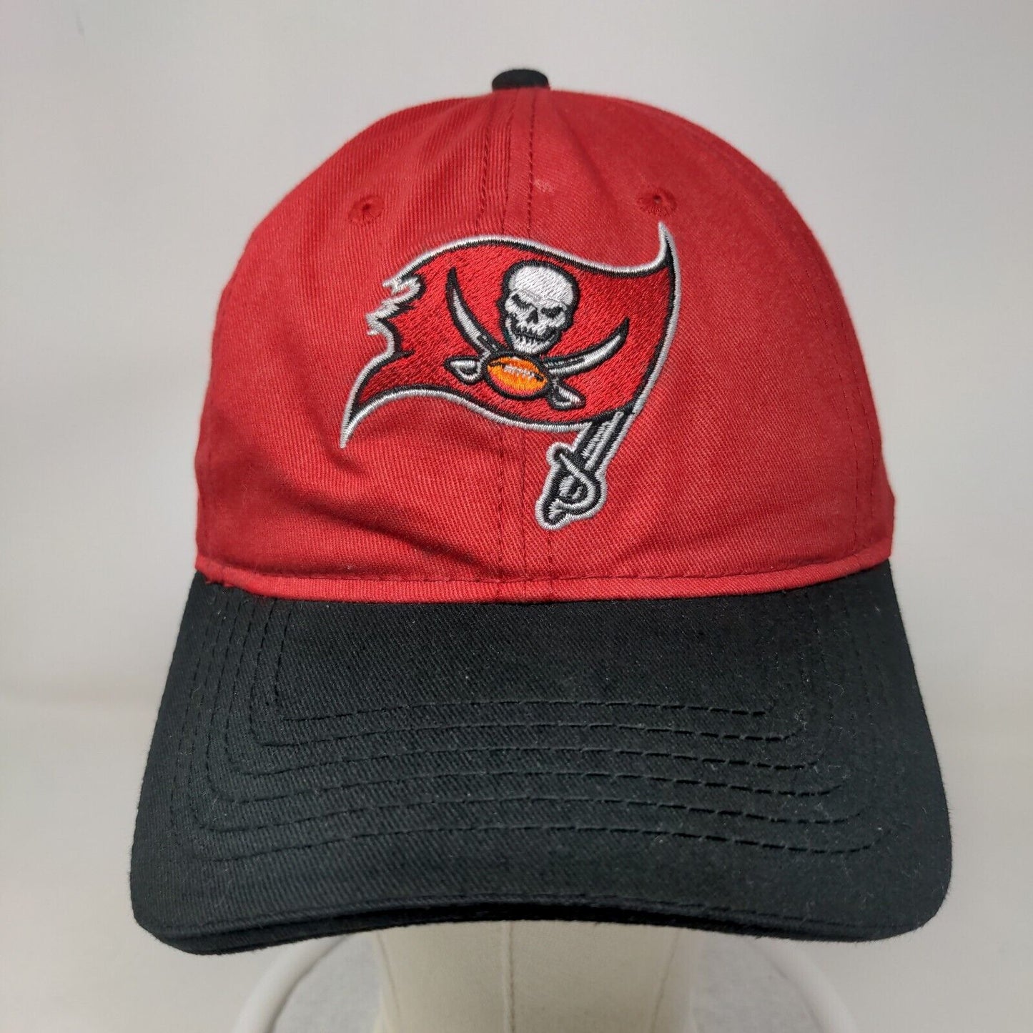 Tampa Bay Buccaneers Men's Slideback Hat Red Black Embroidered Logo Miller Lite