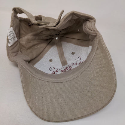 The Tool Shed Greenville SC Slideback Hat Tan OSFA Embroidered Four Seasons