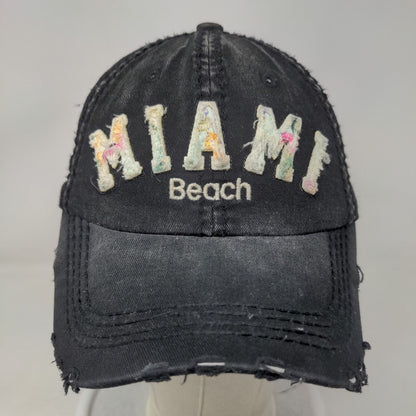 Miami Beach Colorful Distressed Hat Women's Adjustable Robin Ruth