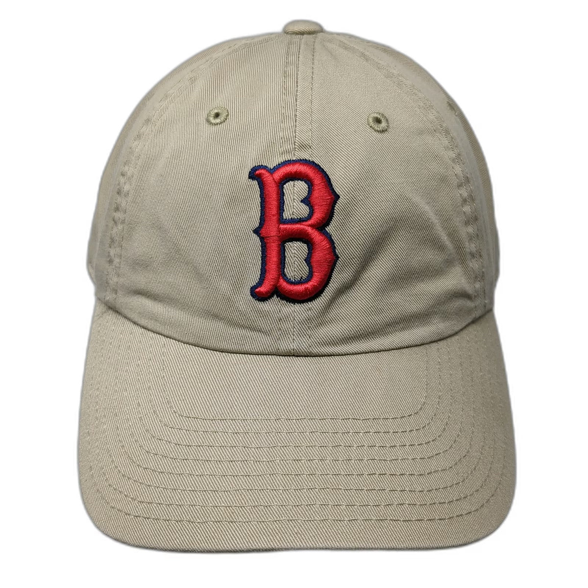 American Needle Boston Red Sox MLB Baseball Cap Hat Beige Red Blue OS Strapback