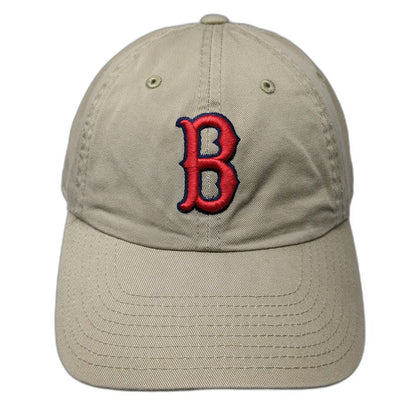 American Needle Boston Red Sox MLB Baseball Cap Hat Beige Red Blue OS Strapback