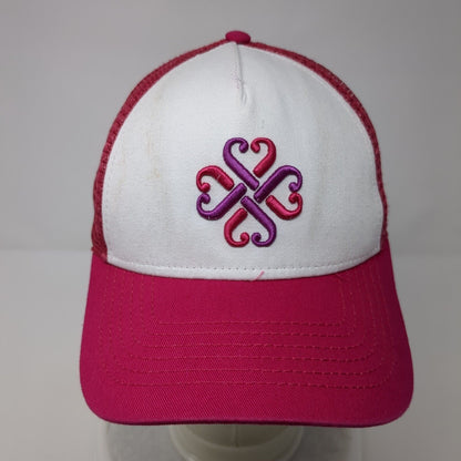 Jamberry Slideback Mesh Back Trucker Hat Pink OSFA Adjustable Embroidered