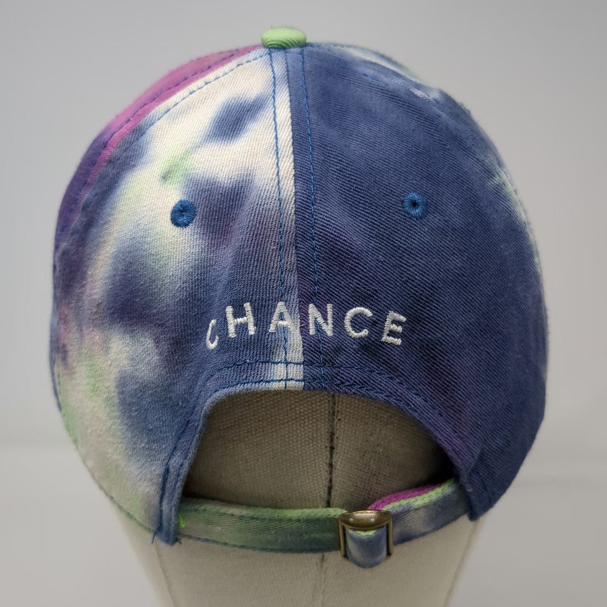 Sportsman Baseball Cap Blue Green Purple Tie-Dye Acid Rap Chance One Size Hat