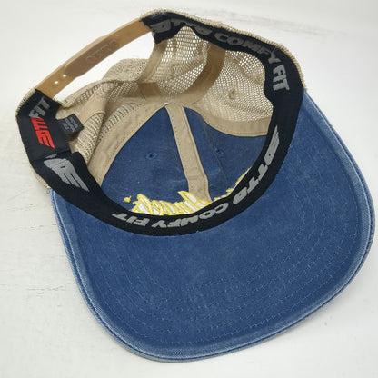 Otto Trucker Hat Blue Beige One Size Blue Angels Embroidery Snapback Mesh Navy