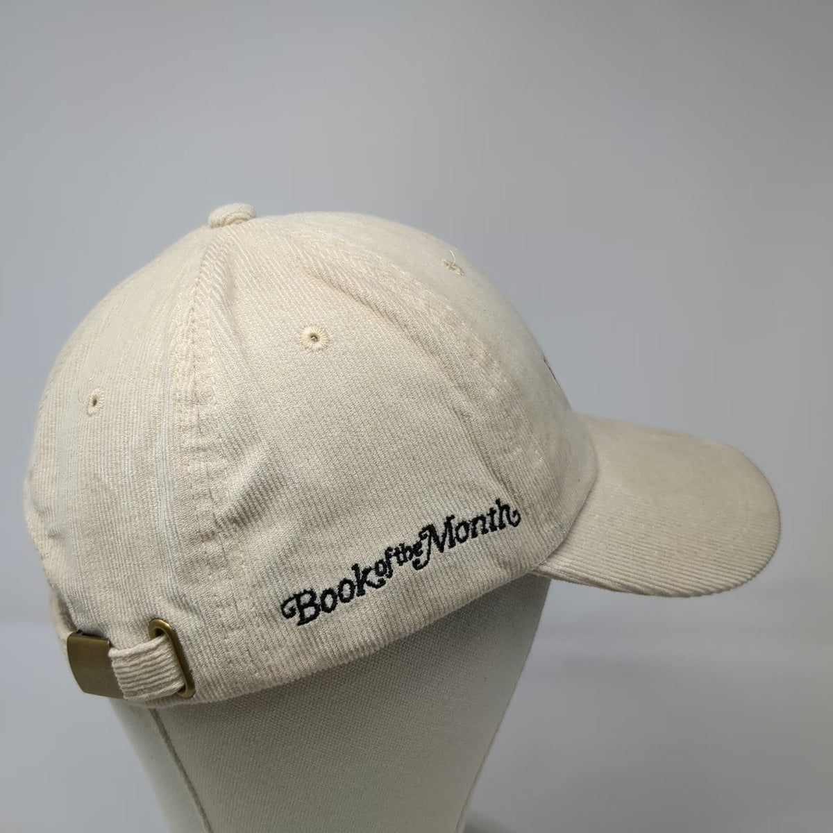 Book of the Month Baseball Cap Beige One Size Well-read Corduroy Slideback Hat