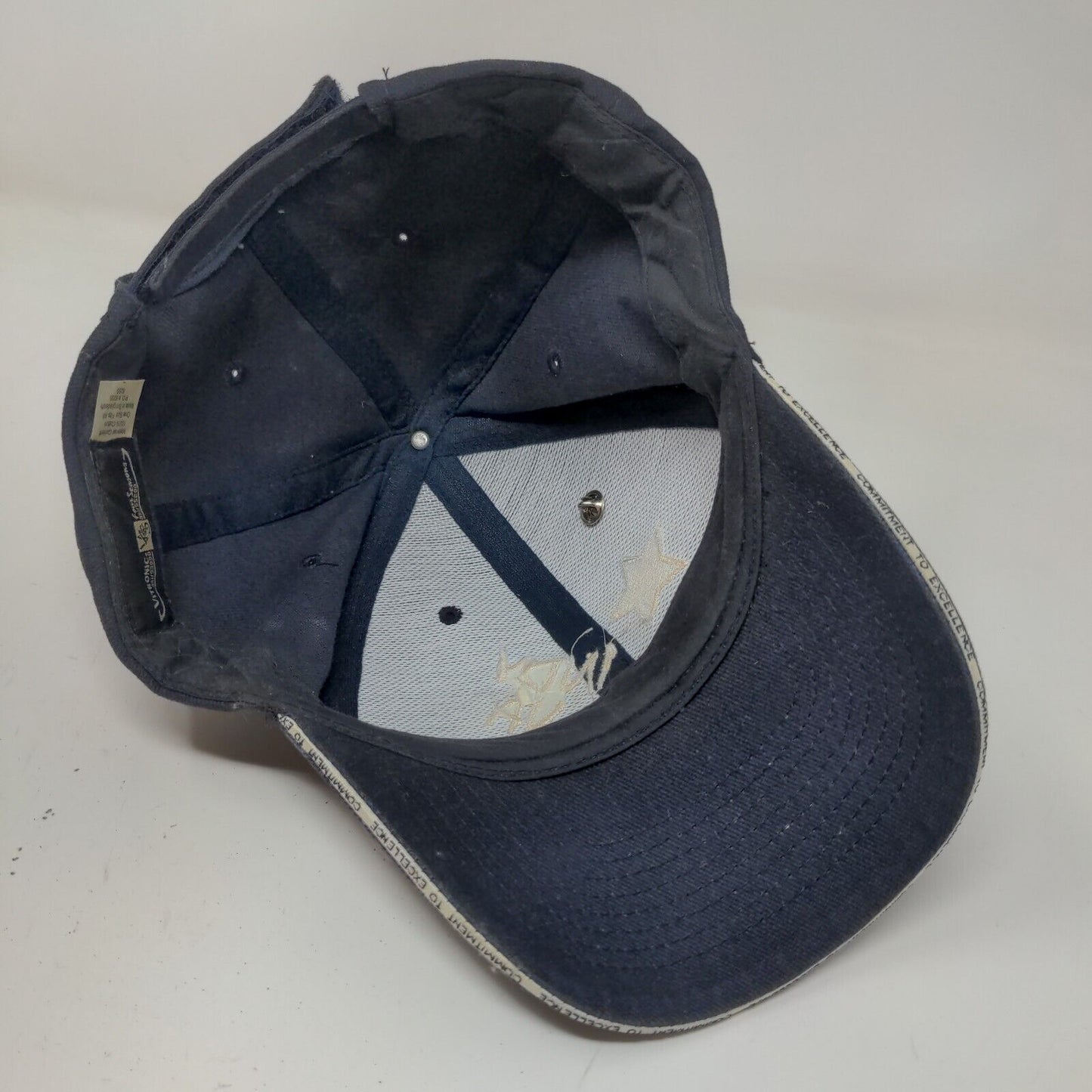 Vitronic Four Seasons Men's Strapback Hat Blue OSFA Embroidered Indy VA Logo