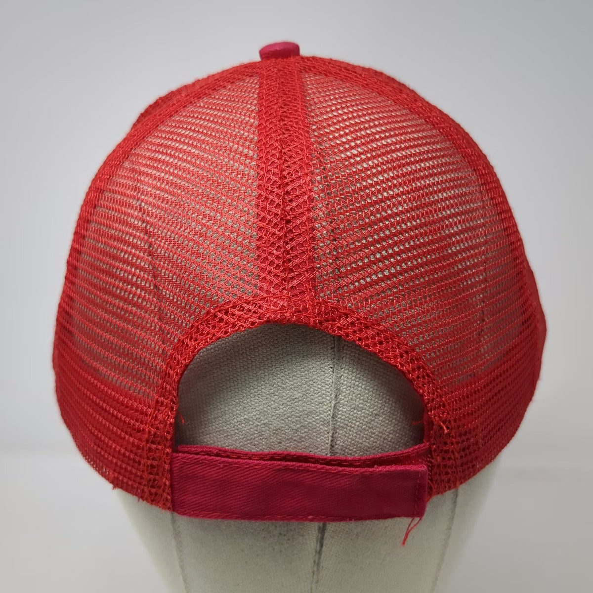 Nissun 5 Panel Red Hat One Size Mesh Back Strapback Gringo's Mexican Food Logo