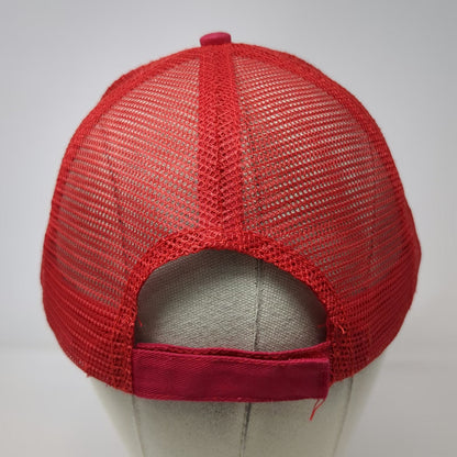 Nissun 5 Panel Red Hat One Size Mesh Back Strapback Gringo's Mexican Food Logo