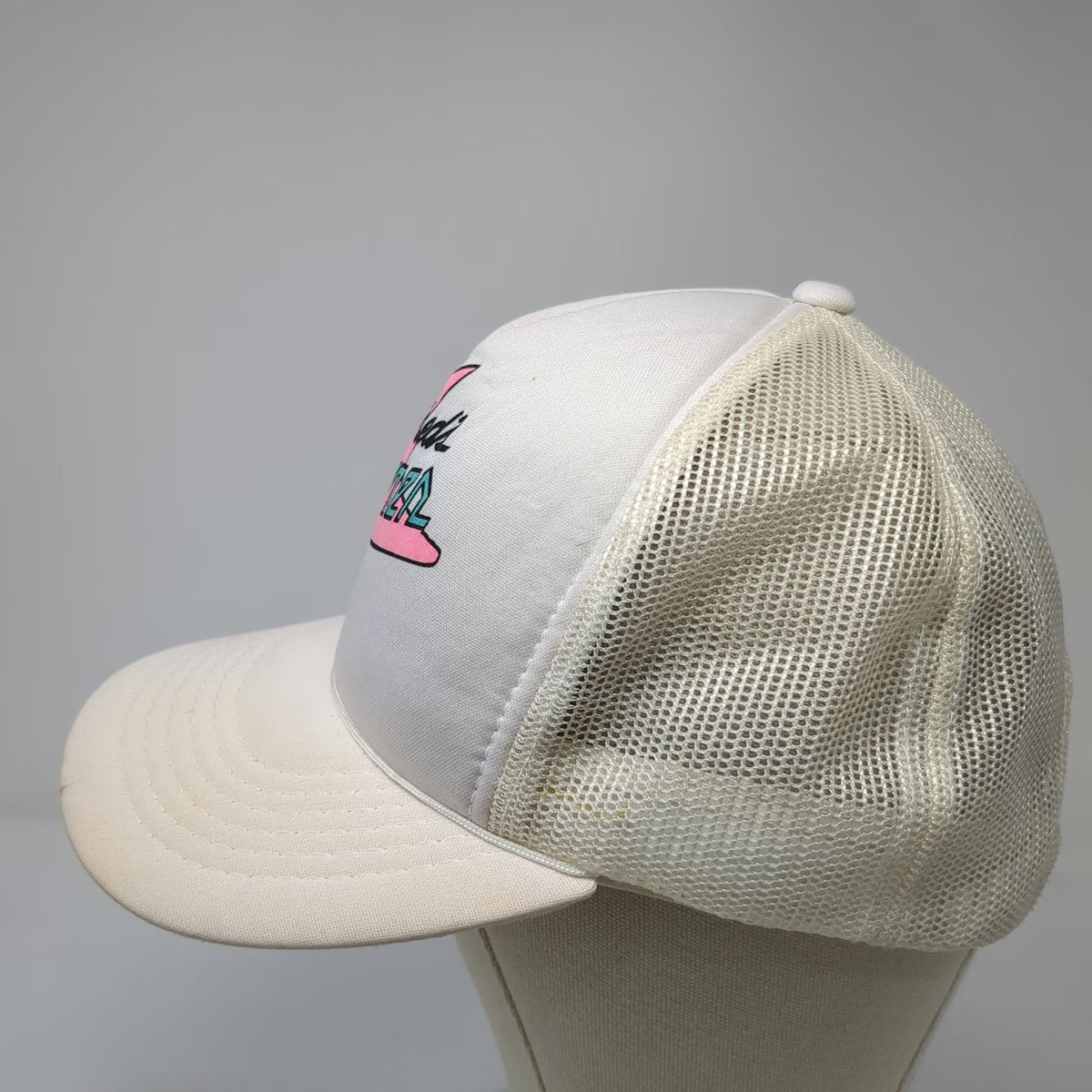 THAT HAT Fred's Diner Trucker Hat White OS Snapback Mesh Foam Front Graphic