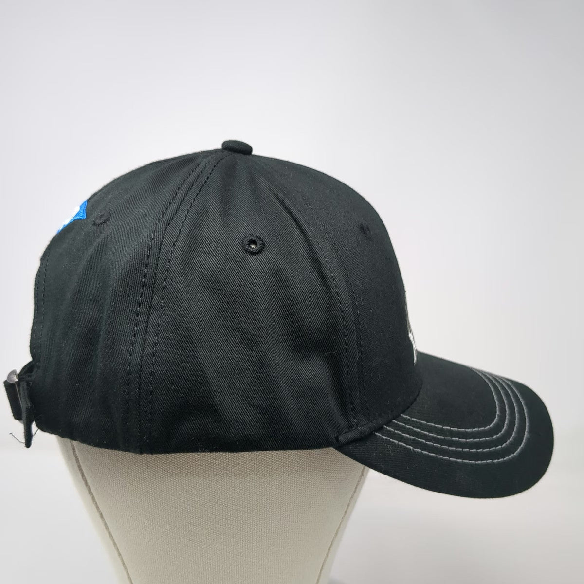 NFL Super Bowl XLVIII Black One Size Cap SAP Logo NY NJ Slideback Adjustable Hat