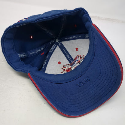 Zephyr Louisiana Tech Bulldogs NCAA Blue Hat Cap S Z-Fit Stretch Fit Embroidered