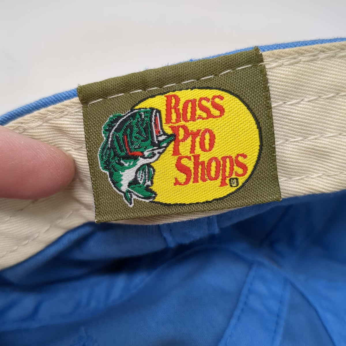 Bass Pro Shops Baseball Cap Blue White Yellow One Size Embroidered Strapback Hat