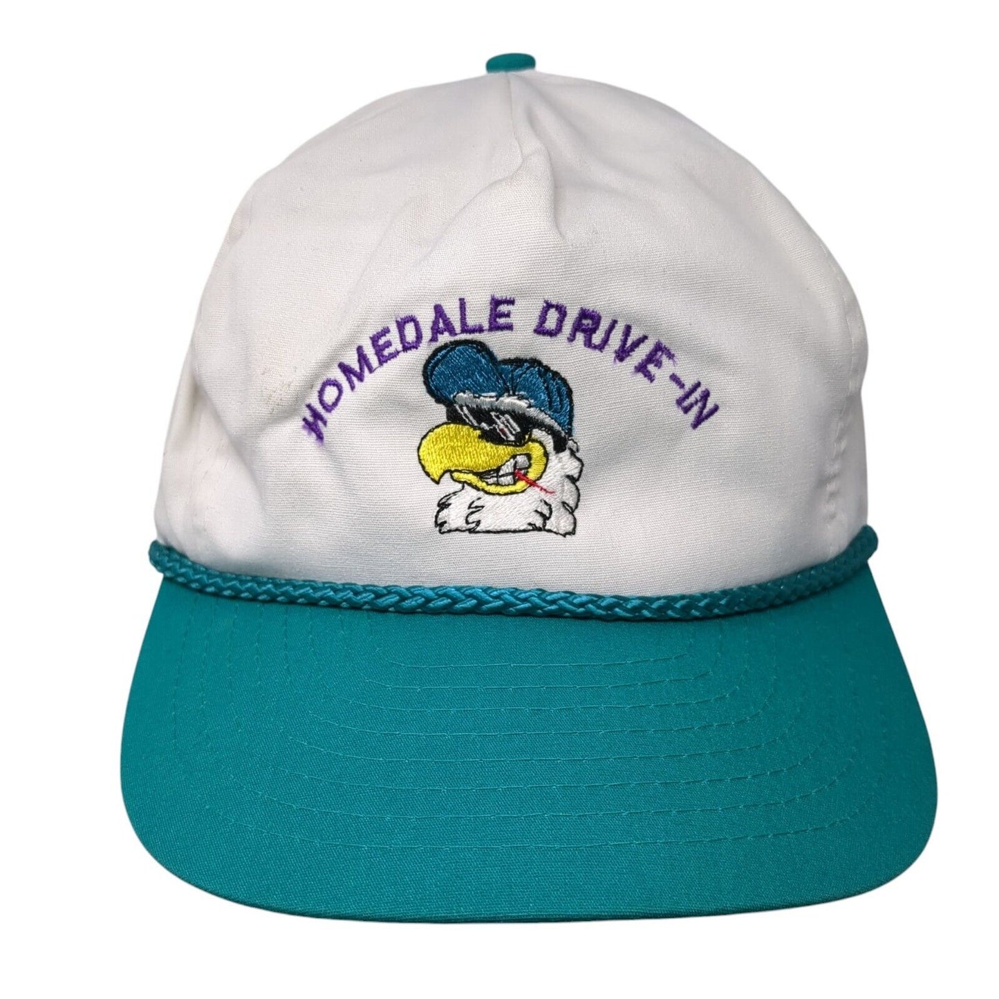 Homedale Drive-In Rope Trucker Snapback Hat Multicolor Embroidered Logo
