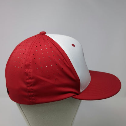EvoShield Baseball Cap Red White M Warriors Perforated Flexfit Team Logo hat
